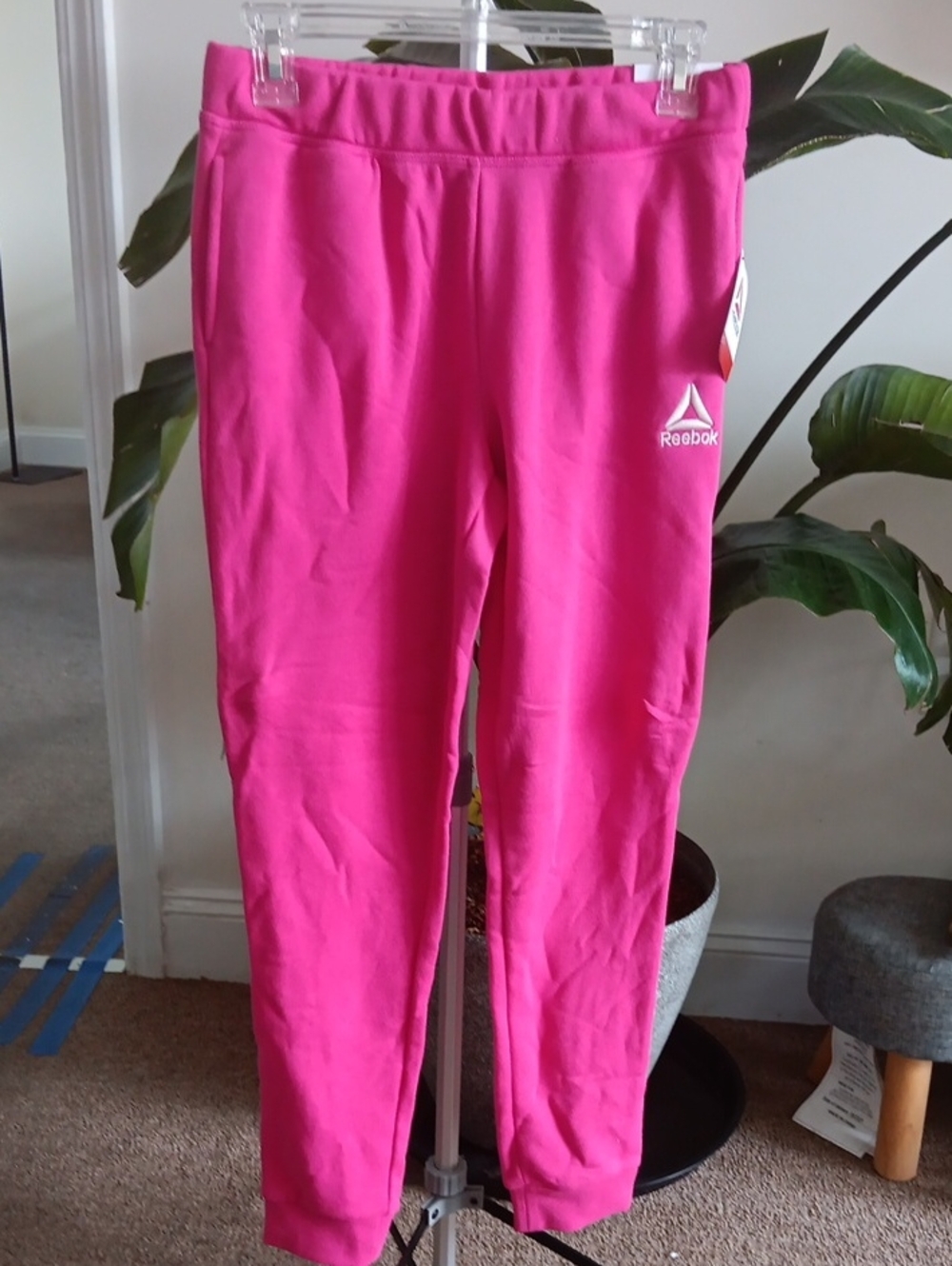 Reebok Bright Pink Girls' Athletic Joggers